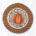 Capitol Importing Co 15 in. Harvest Pumpkin Printed Round Placemat 57-222HP